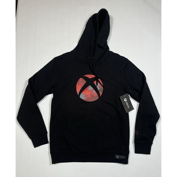 Xbox Other - Xbox Daystrike Camo Hoodie Mens Small Black Pullover Gaming Graphic Sweatshirt